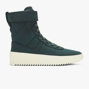 Fear of God Dark Green High-Top Sneakers